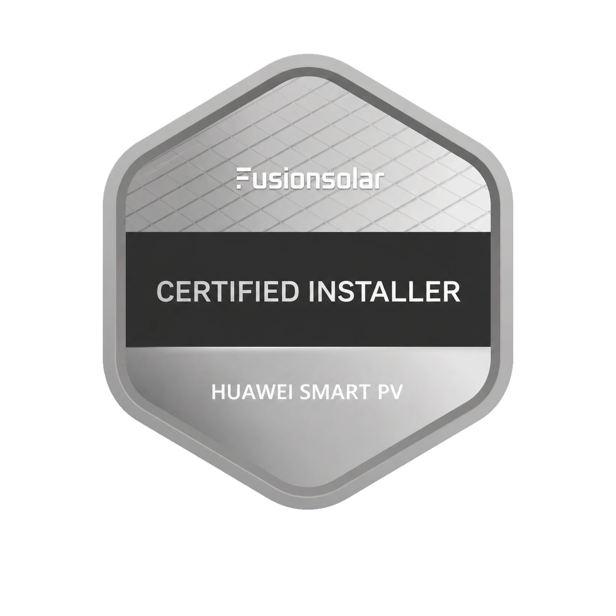 ตรา Huawei FusionSolar Certified Installer ที่แยกจากใบรับรองของ Elise Technology